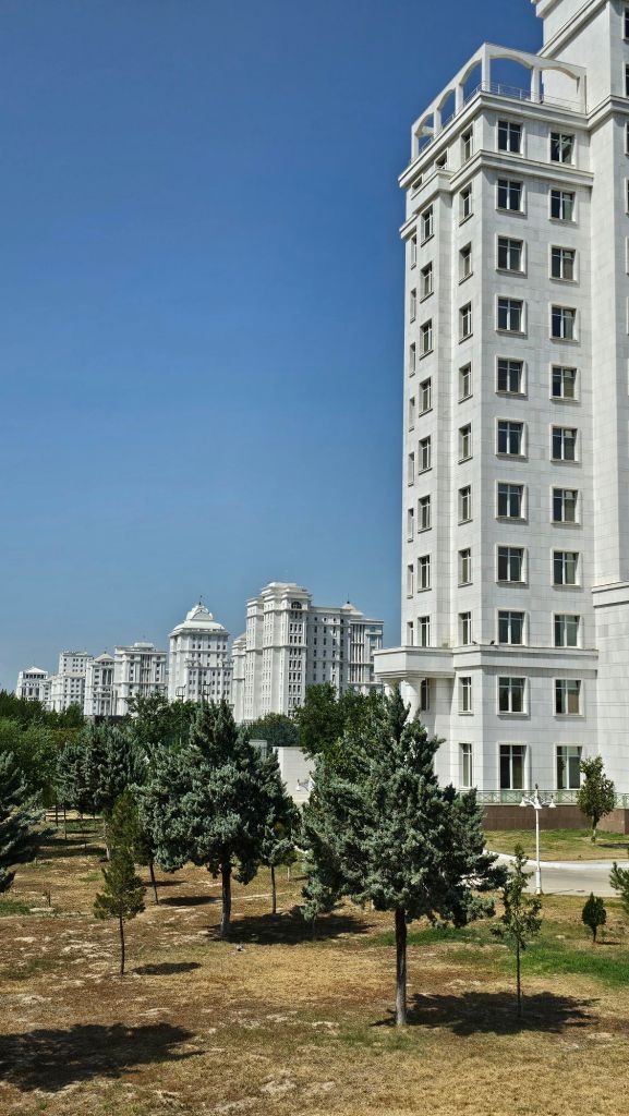 Mramorové sídlisko v meste Aškabat