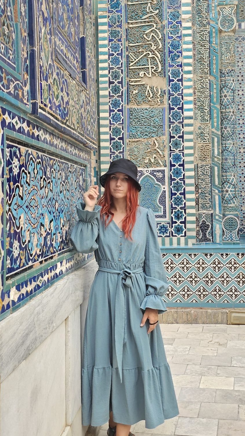 Šach i Zinda mauzoleum krásne mozaiky