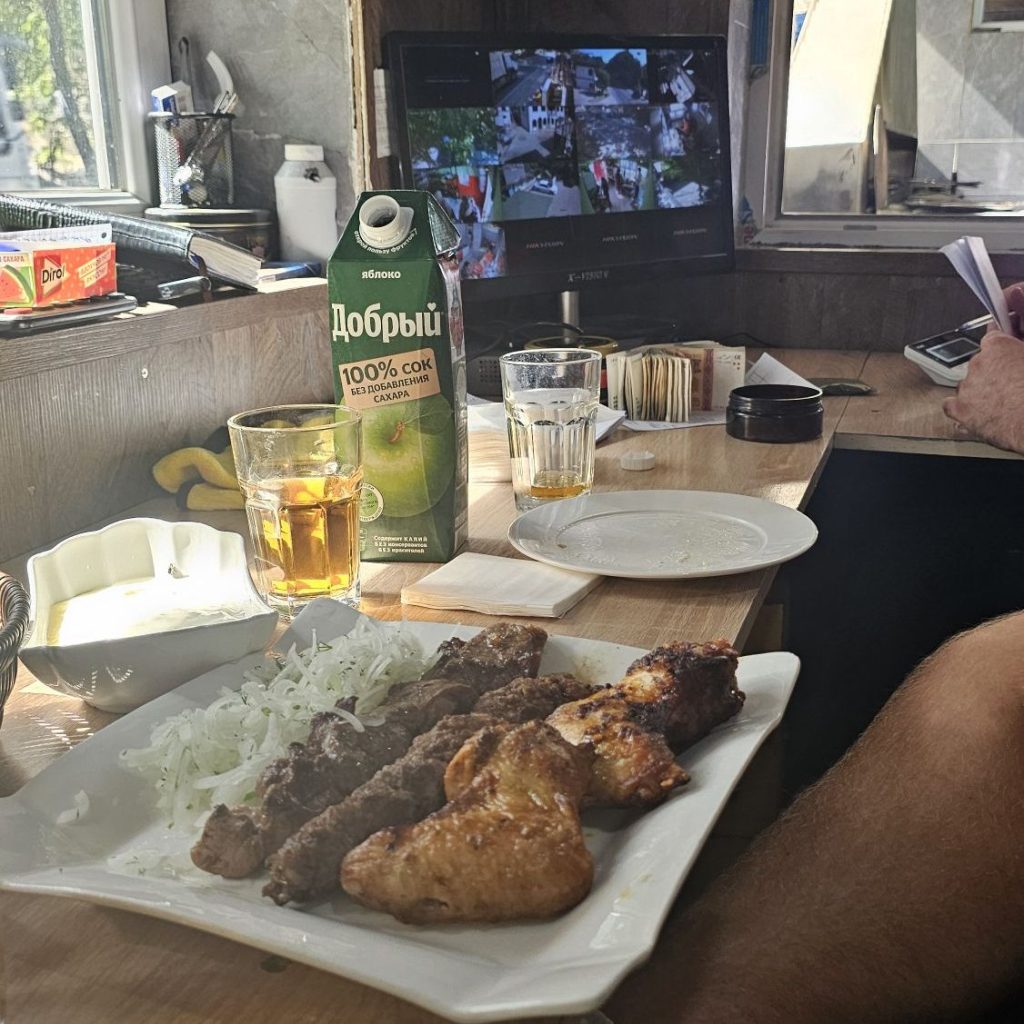 Pohostenie po Tadžicky. Šašlík  