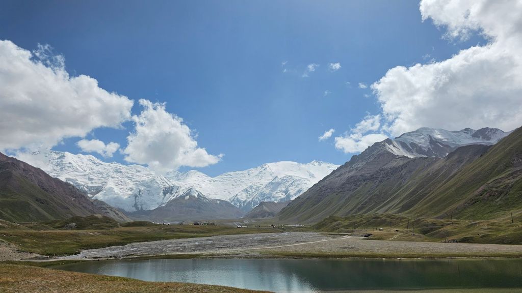 jazero, hory, pohore pamír