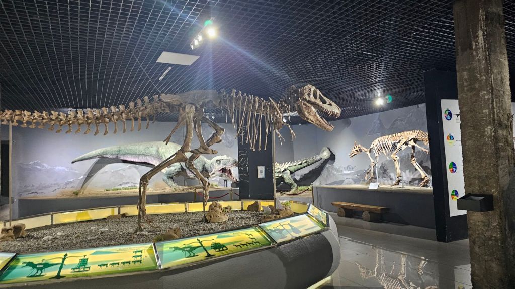 kostra dinosaura najdená v púšti Gobi