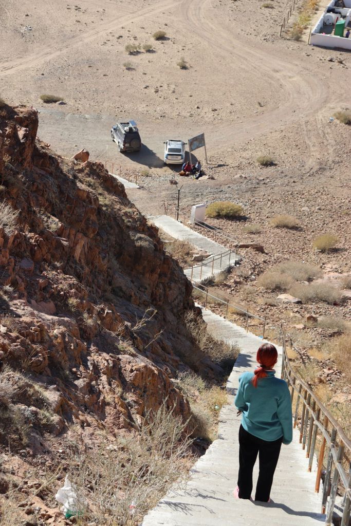 výhliadka na mesto, ja a schody